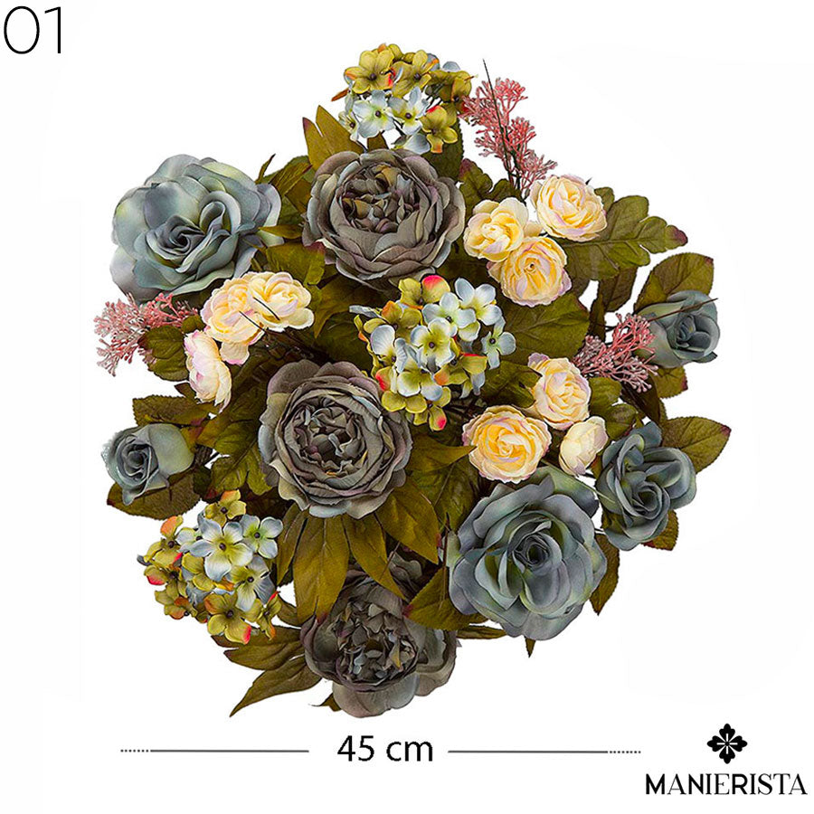 Bouquet XL di rose e ortensie