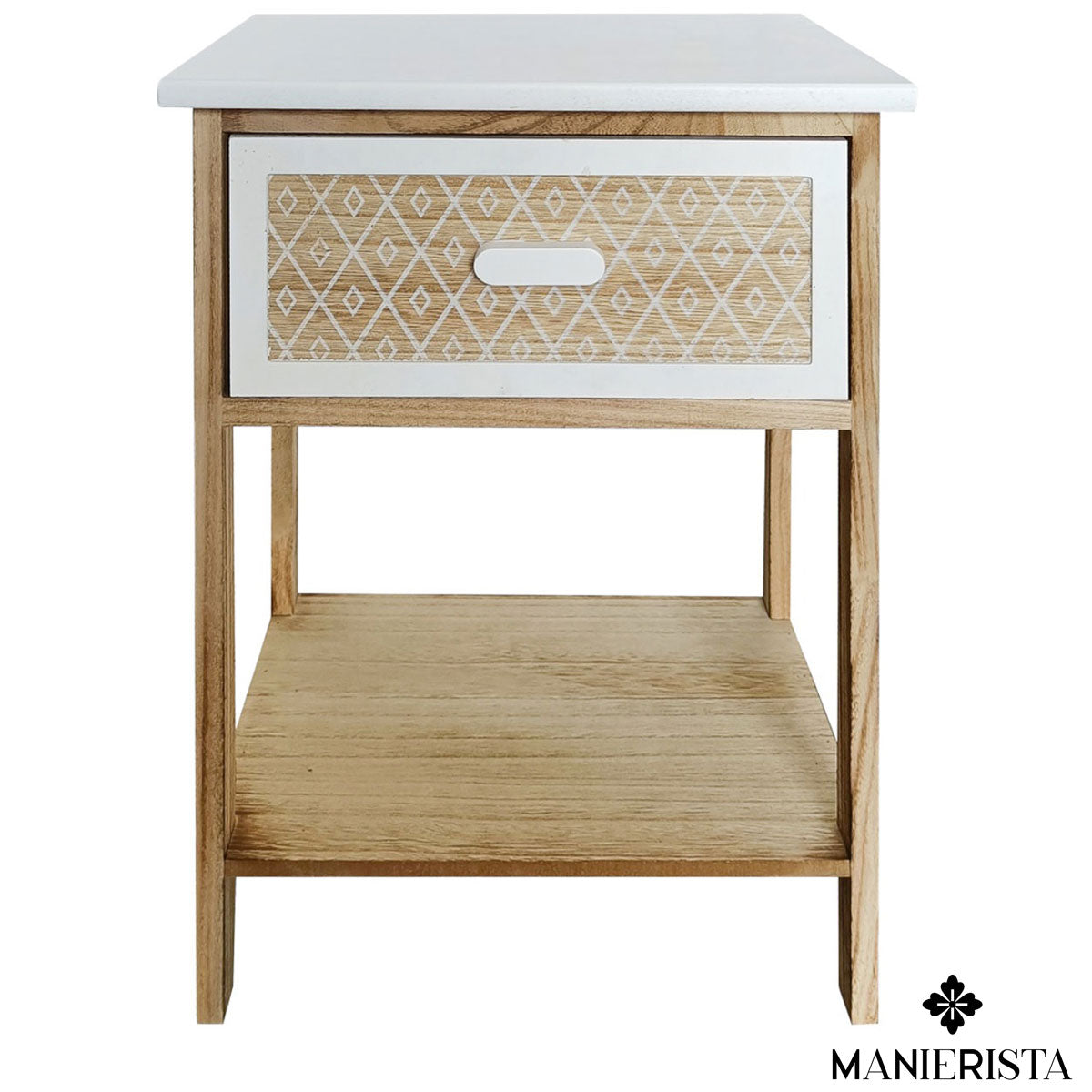 Mobiletto in legno con 1 cassetto