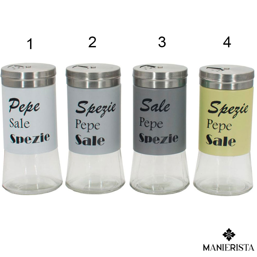 Salini in vetro e metallo