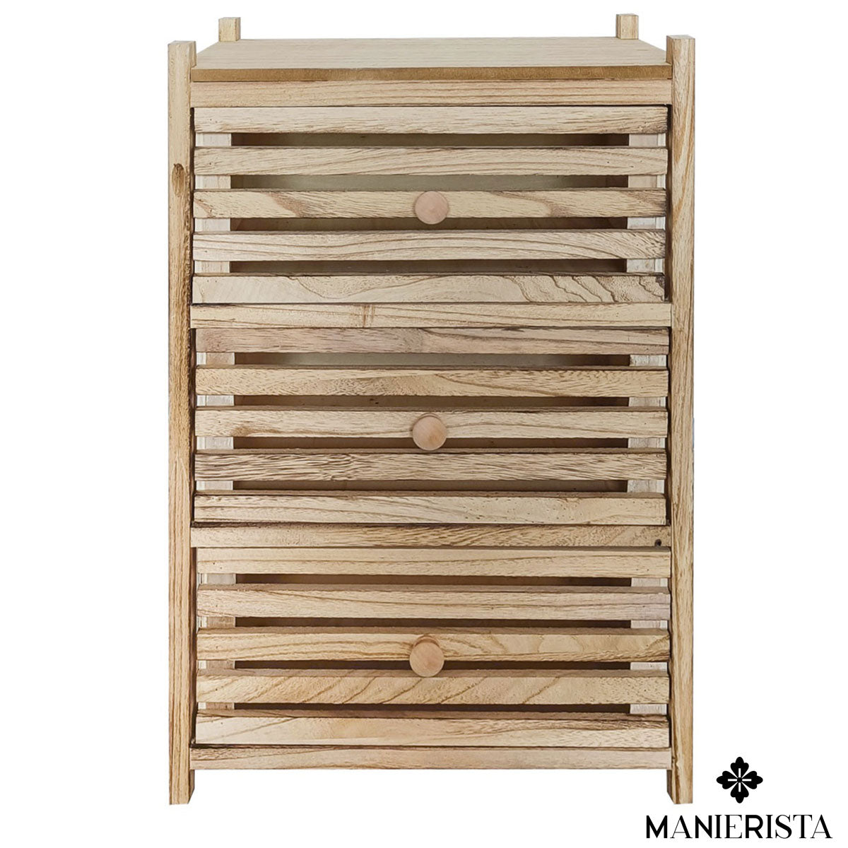 Mobiletto di legno con 3 cassetti