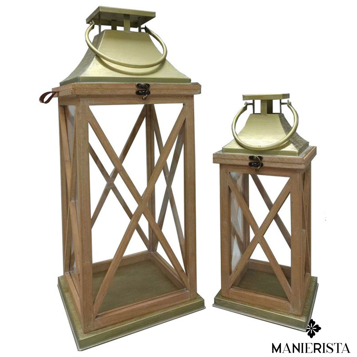 Set di due lanterne - naturale