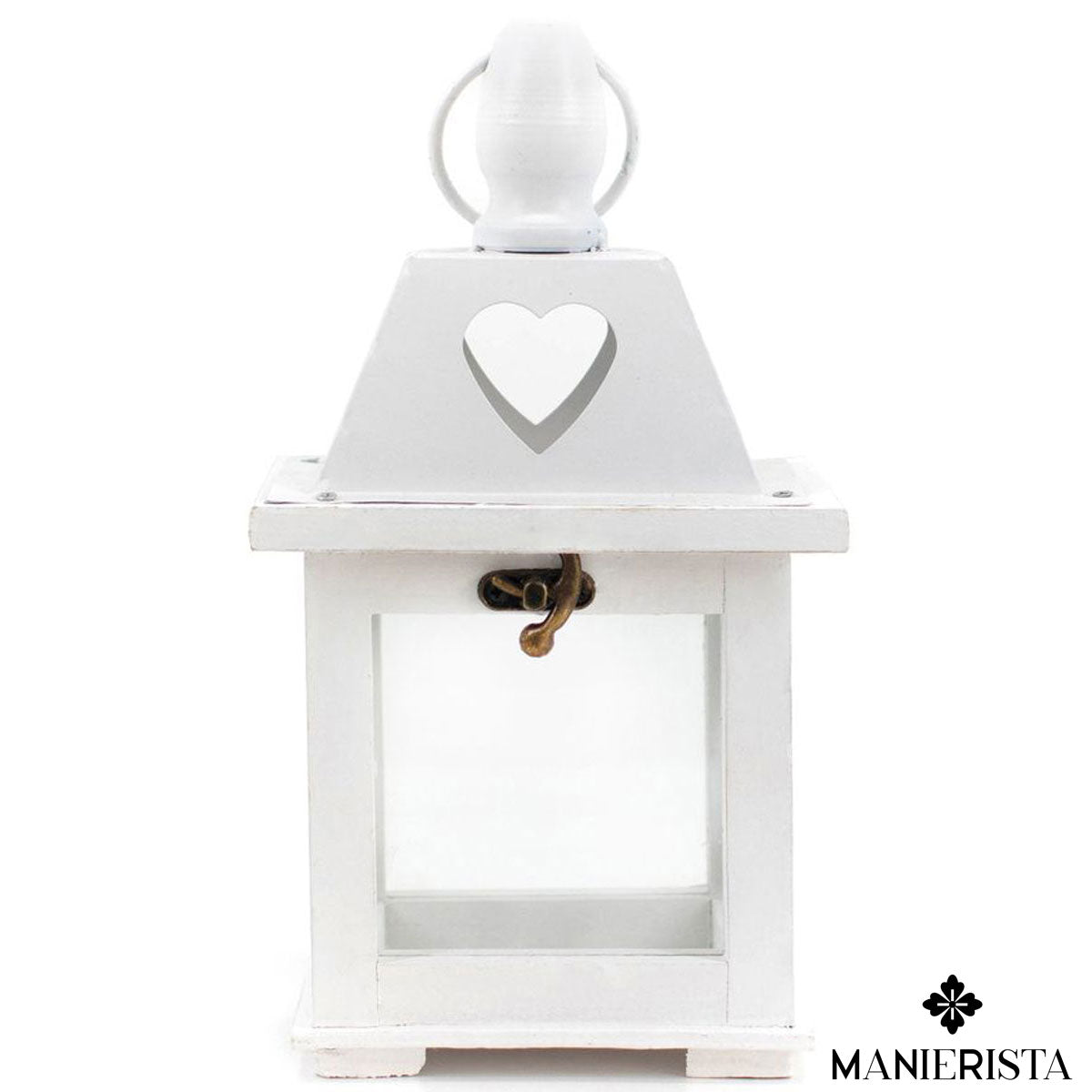 Lanterna rettangolare con cuore inciso