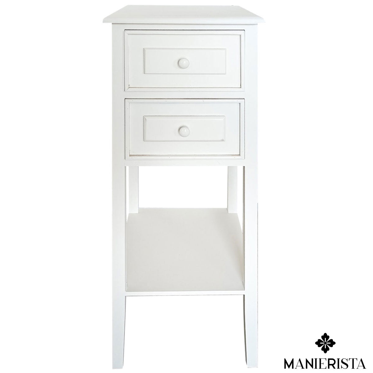 Mobiletto di legno con 2 cassetti con pedana