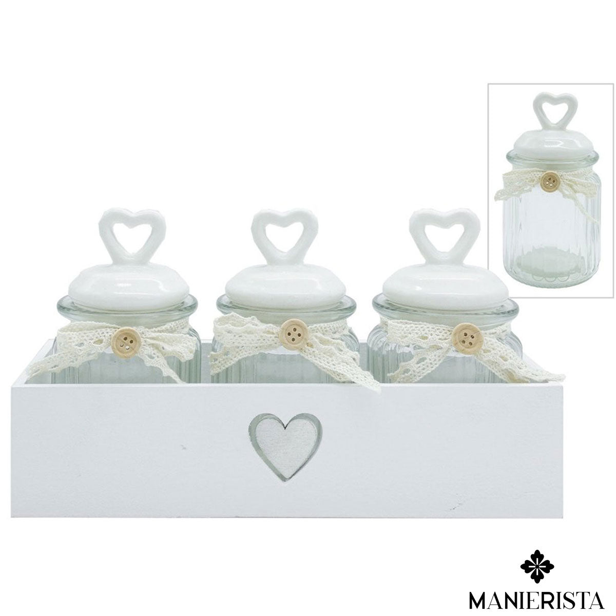 Tris di barattoli in vetro - 300 ml