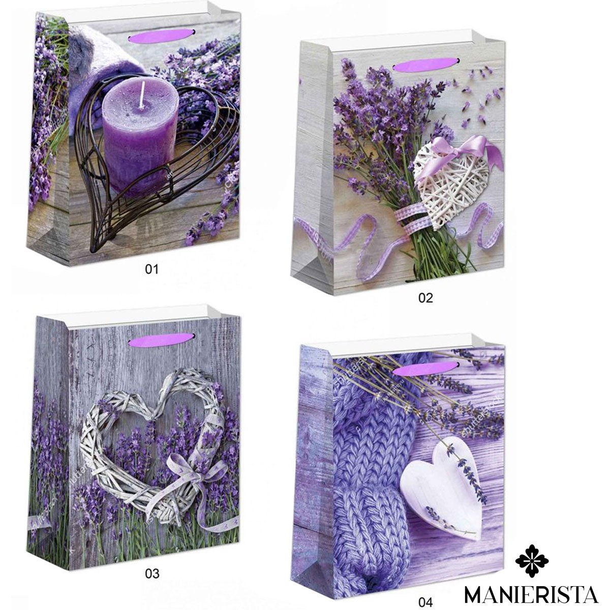 Borsa carta lavanda S