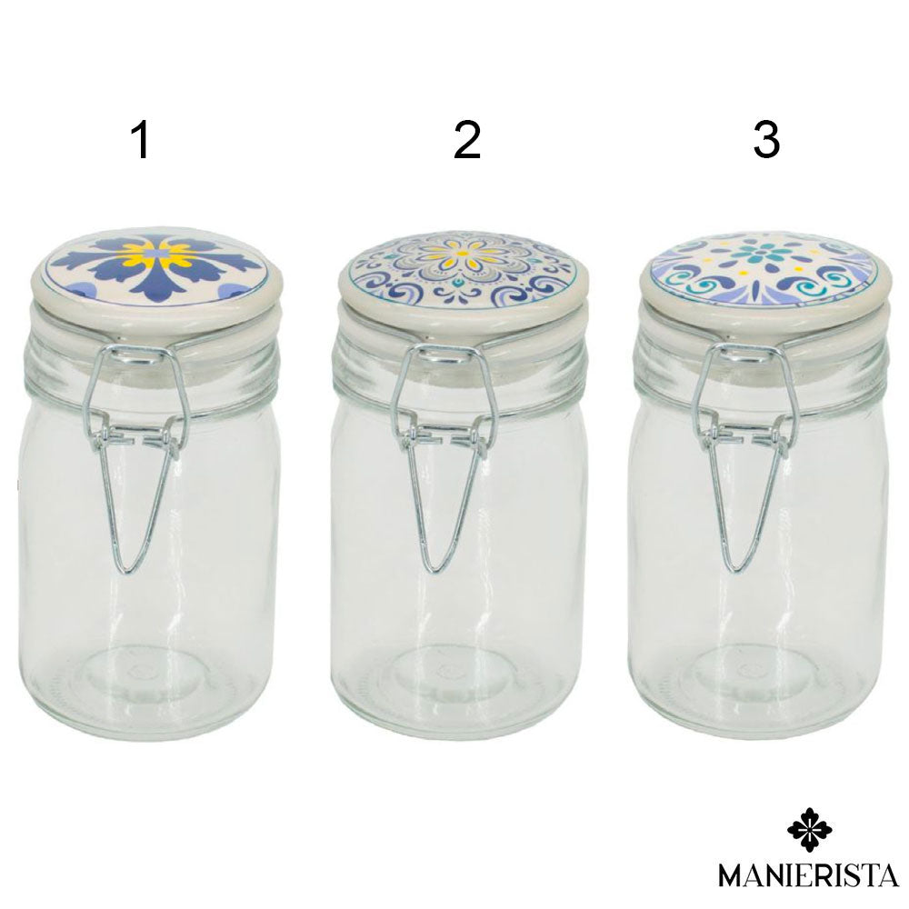Barattolo in vetro e ceramica - 250 ml