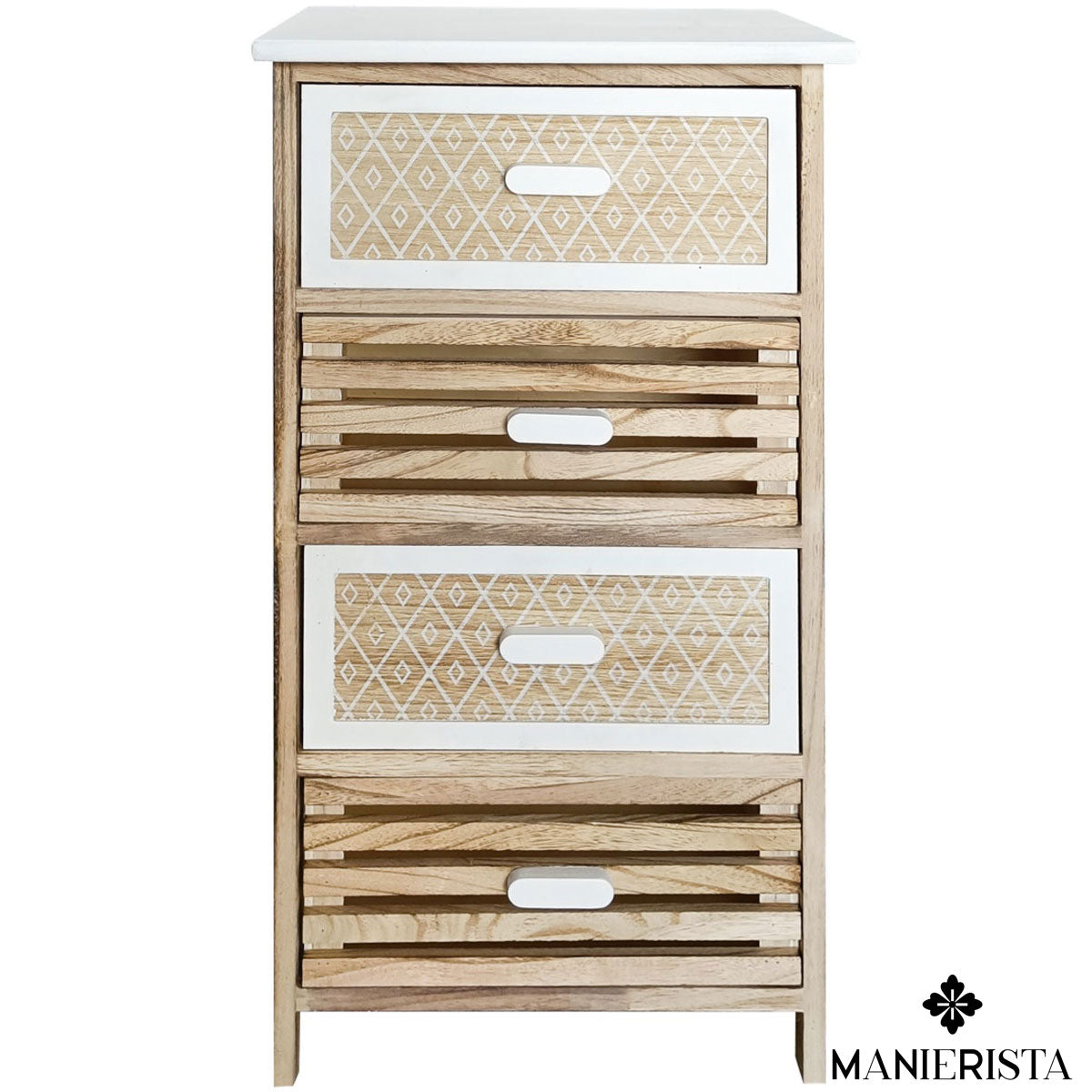 Mobiletto di legno con 4 cassetti