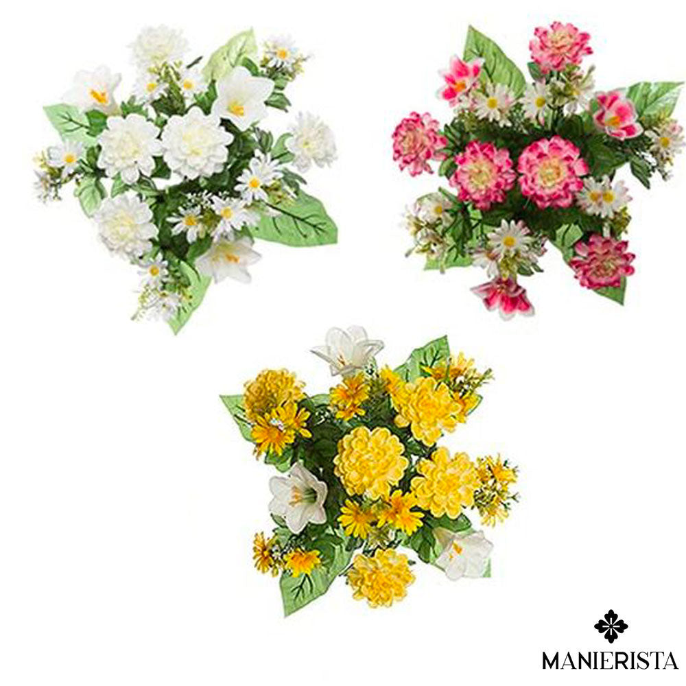 Bouquet di zinnie e gigli