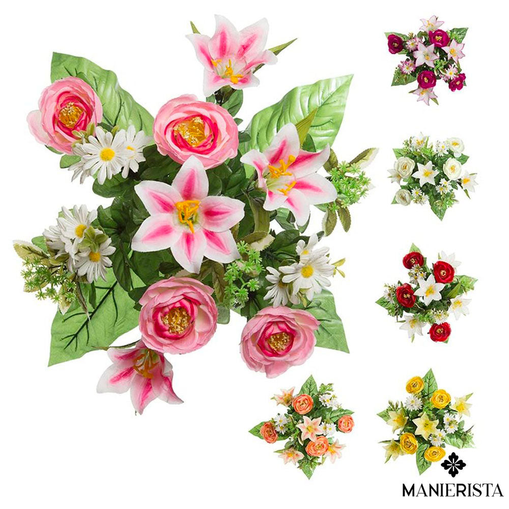 Bouquet di gigli e ranuncoli