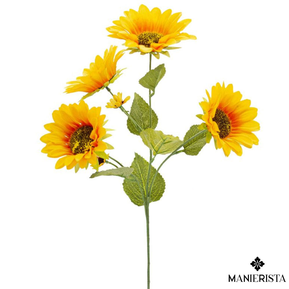 Girasole con 6 fiori - 62 cm