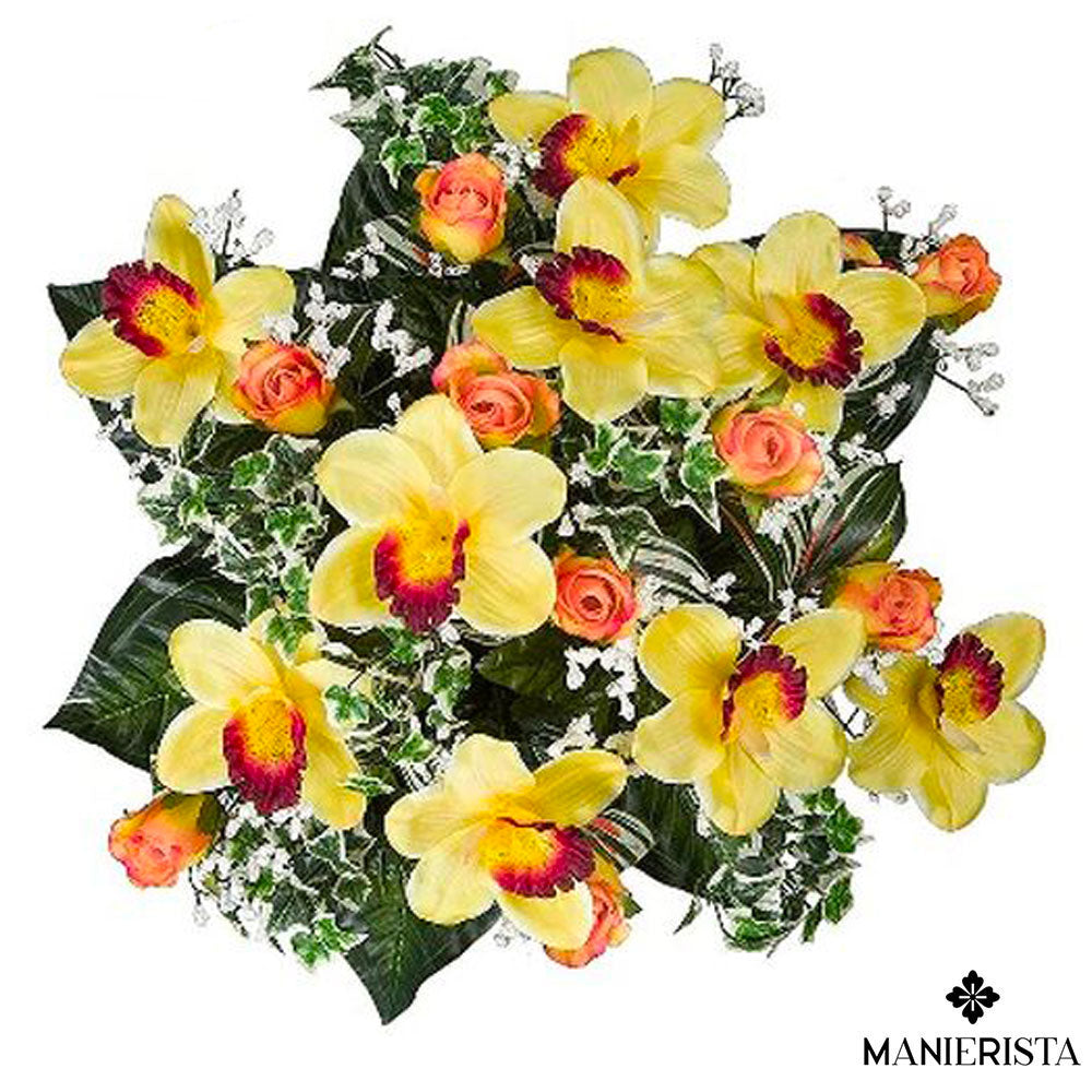 Bouquet di orchidee e boccioli