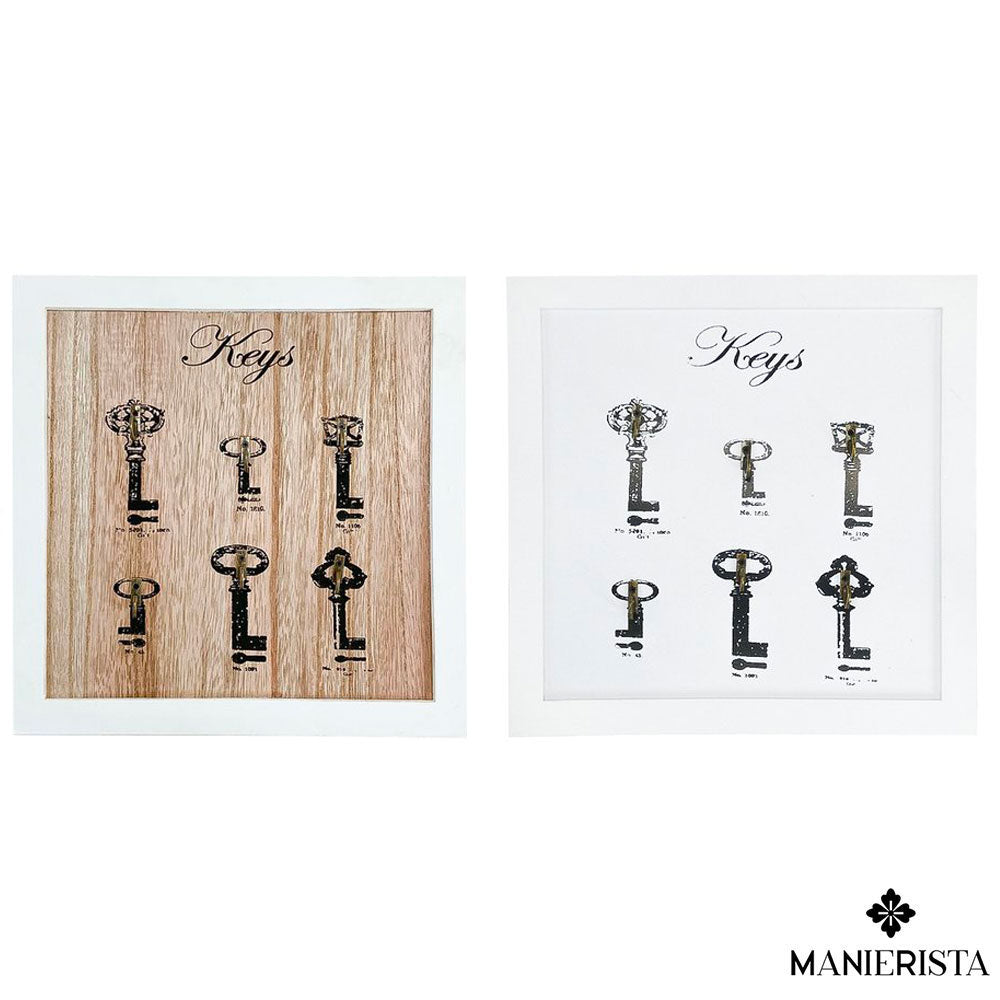 Portachiavi quadrato in legno