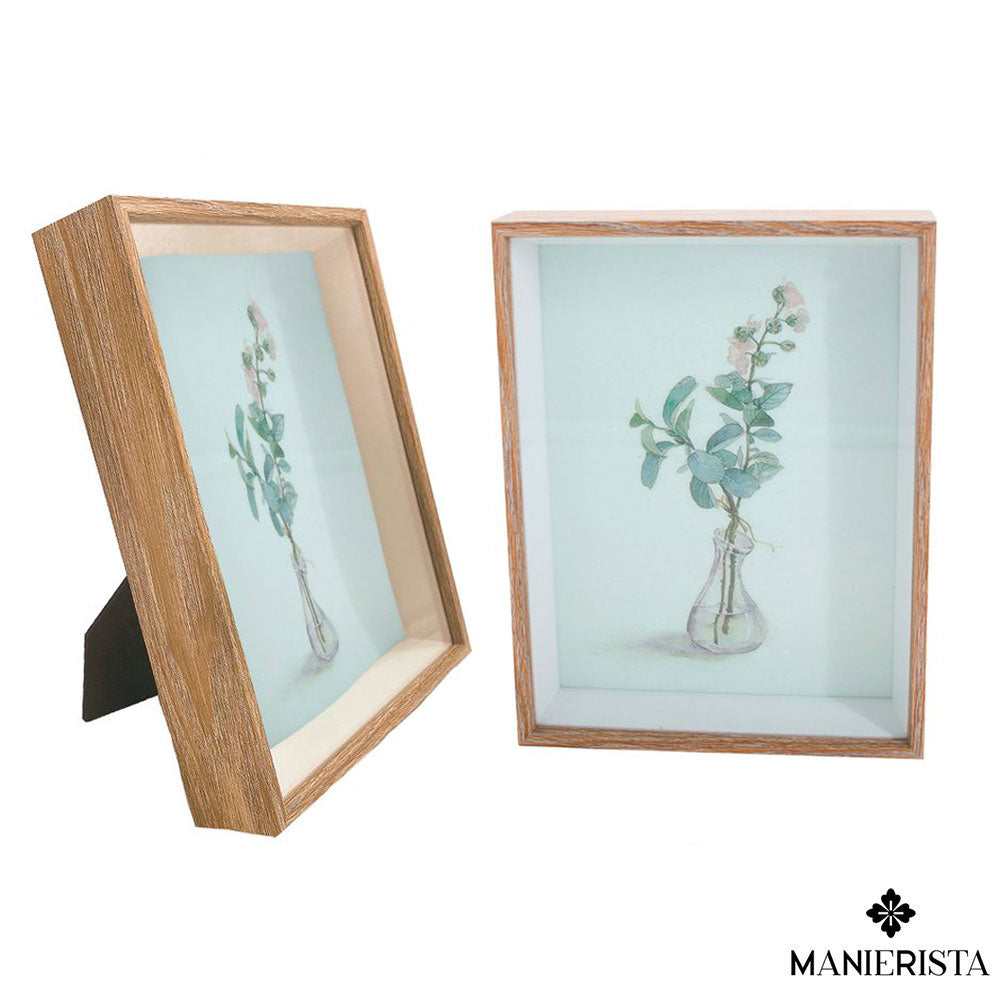 Cornice in legno bicolore