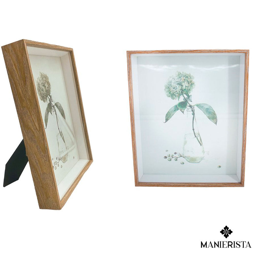 Cornice in legno bicolore